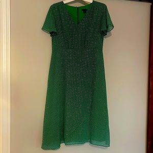 Ann Taylor Emerald green knee high dress